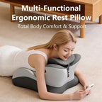 Multifunctional Memory Foam Reading Pillow – Prone Headrest & Arm Support with Removable Cover