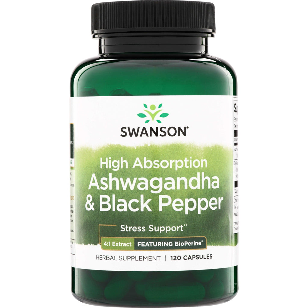 High Absorption Ashwagandha & Black Pepper - Featuring BioPerine