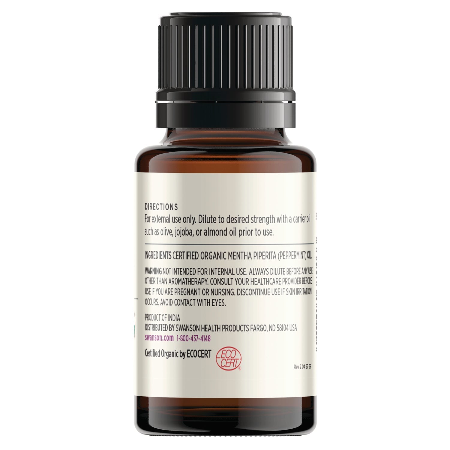 Certified Organic Peppermint Essential Oil