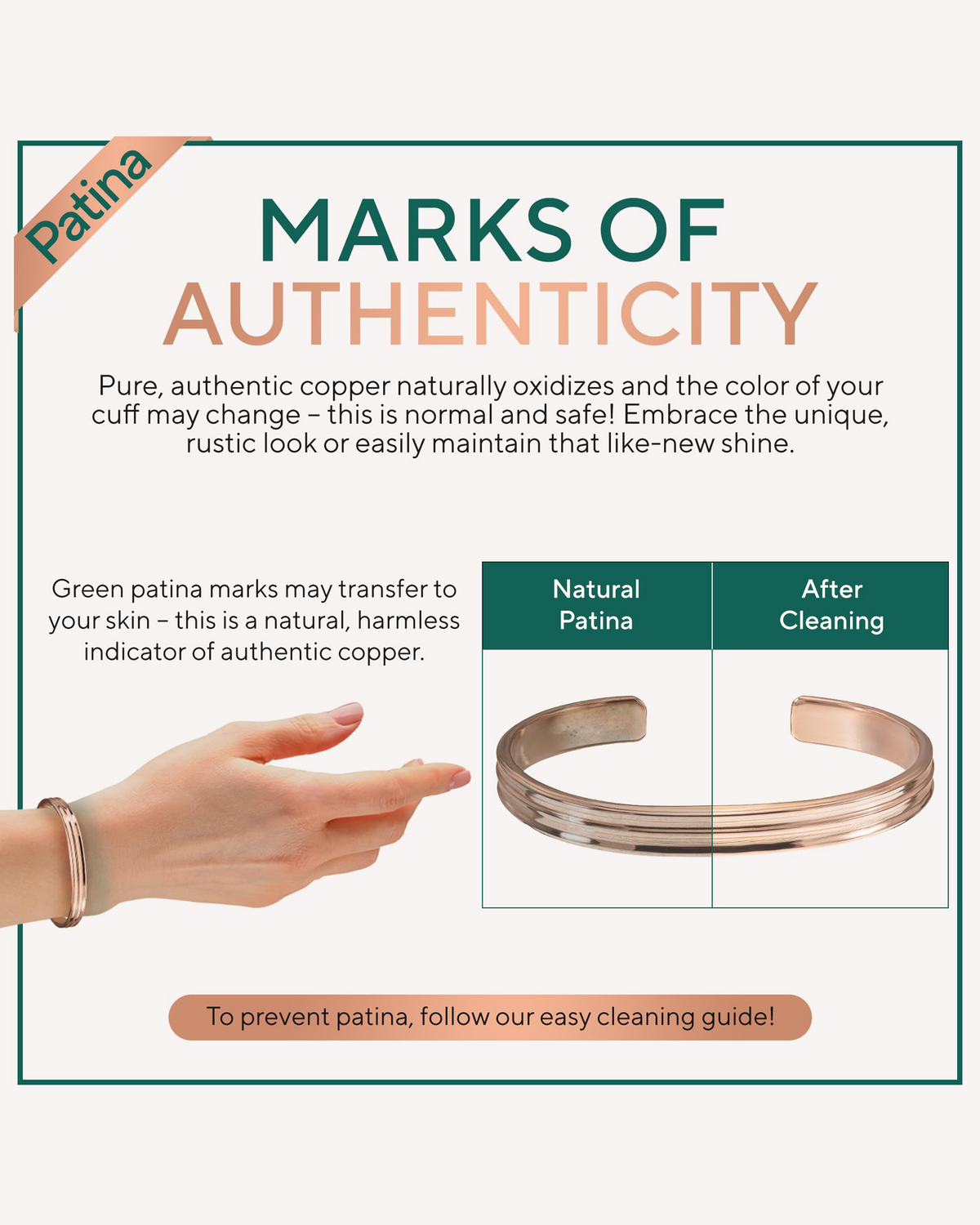 Pure Copper Cuff Bracelet – Tier