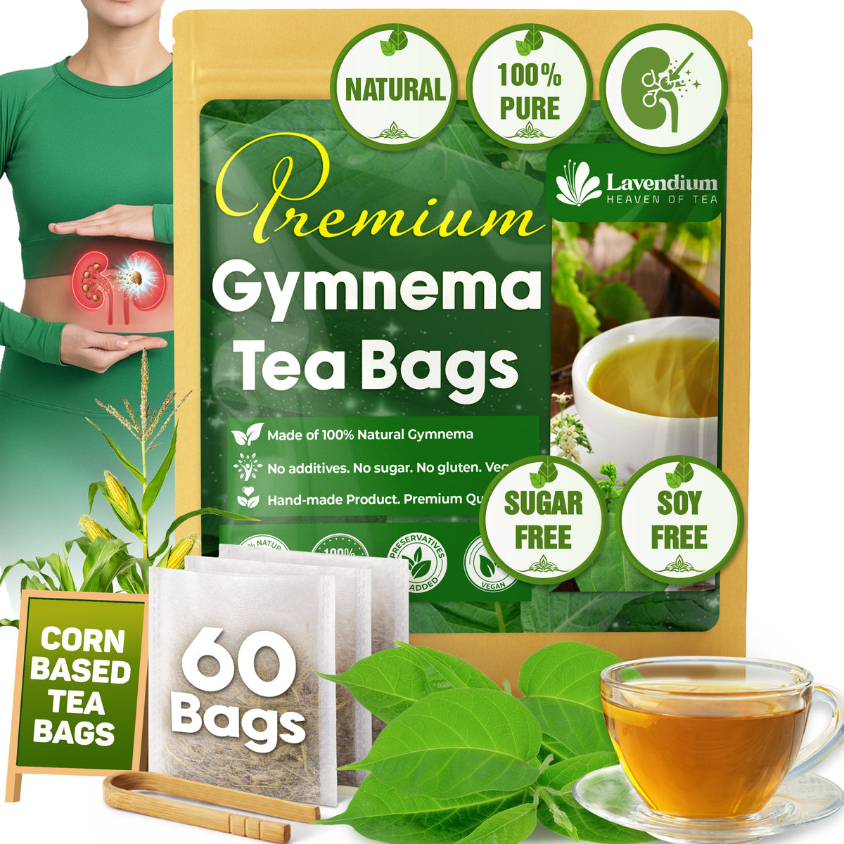 Premium Gymnema Leaf Tea Bags