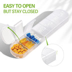 Weekly Pill Organizer 2 Times a Day, Travel Pill Box 7 Day Extra Large Compartments Vitamin Holder, Daily Pill Container 7day XL