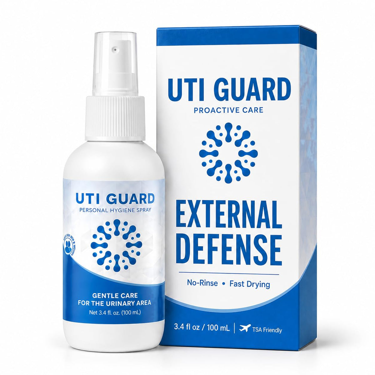 UTI Guard  External NoRinse Spray for UTI Prevention, for Women & Men