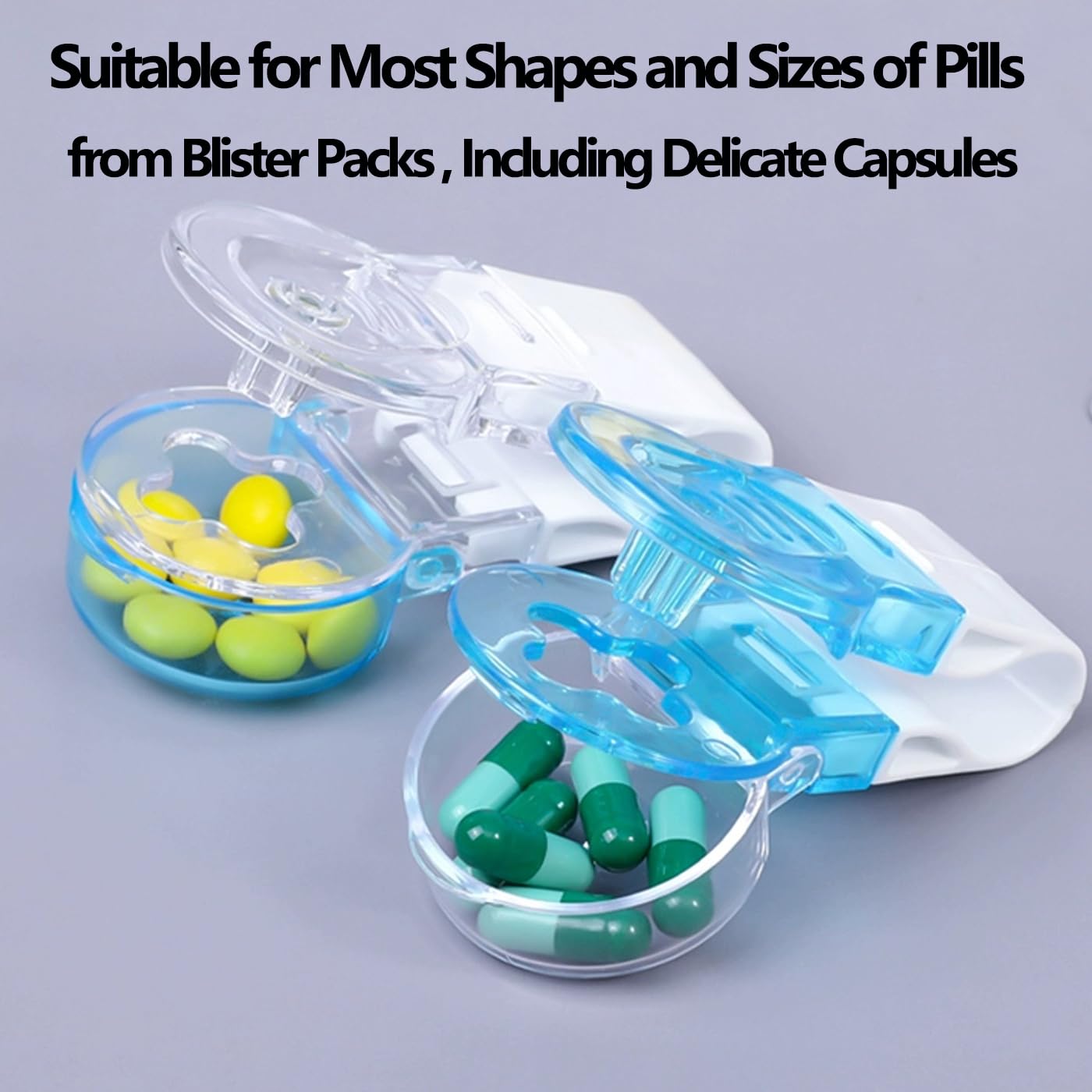 HHaaoo Portable Pill Taker Remover, Tablets Pill Popper for Blister Packs, Aid for Elderly, Disabled, Arthritis