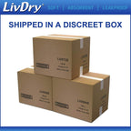 LivDry Incontinence Pad Insert for Men and Women | Hyper 1200 for Less Active Usage and More Protection (30 Count)