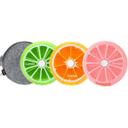 INVODA 4PCS Pill Cases Weekly Pill Organizer 7 Day Pill Box with 1Pcs Felt Storage Pouch Small Cute Pill Container (Pill Box +De