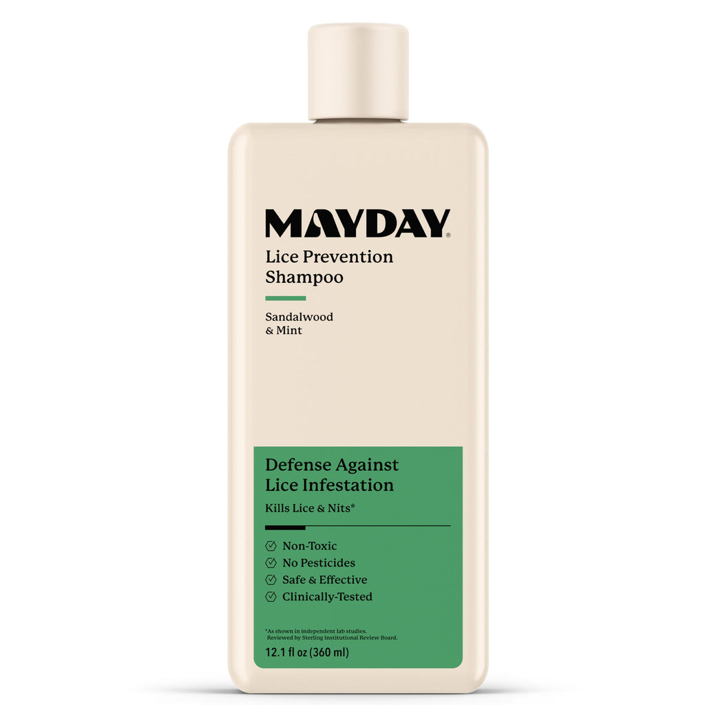 MAYDAY Lice Prevention Shampoo - Sandalwood & Mint - 12oz, Non-Toxic, Pesticide-Free, Scientifically Proven Defense Against Lice