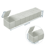 Fouews Weekly Small Pill Organizer, 7 Day Pill Case, Daily Vitamin Case Medicine Box, Pill Containers for Medicine Supplements F