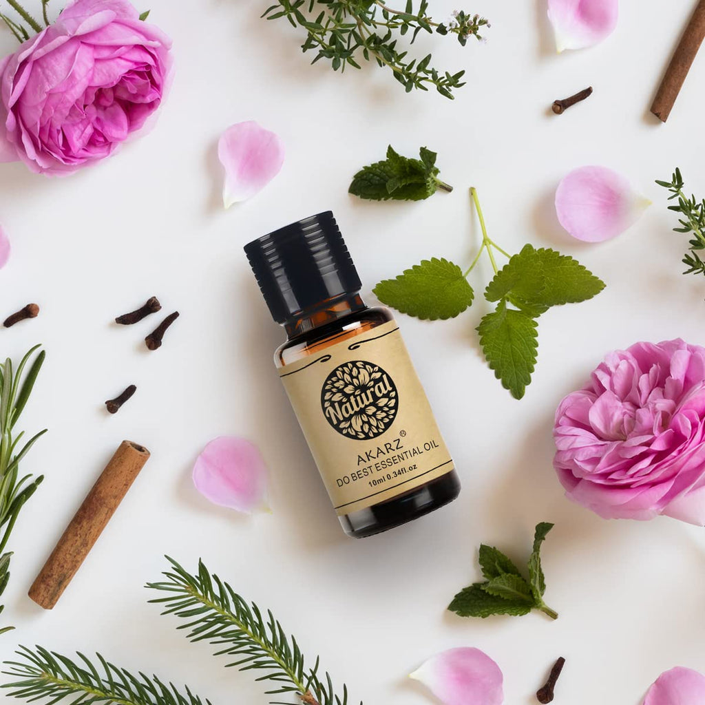 AKARZ Peach Blossom Essential Oil Natural Organic Peach Blossom Oil for Skin Body Hair Care, Candle,Soap,Making, DIY,Massage Aro