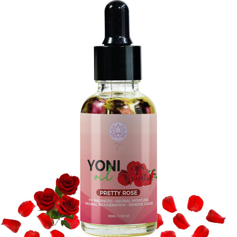 Magical V Yoni Oil for Women Organic Feminine Care Vaginal Moisturizer for Wetness (Rose) Ingrown Hair Ph Balance Feminine Body 