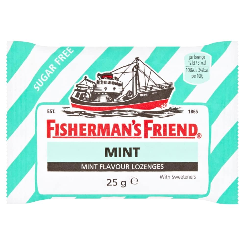 Fishermans Friend Mint Lozenges, 25g Sachet (Pack of 3)