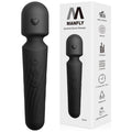 Electric Travel Massager, 10 Modes 5 Speed Powerful Silent Waterproof Handheld Neck Muscle Massage Tool (Black)