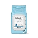 The Honey Pot Company - Feminine Wipes - Daily PH Balancing, Fragrance & Sulfate Free Wipes for Intimate Parts, Body, or Face -