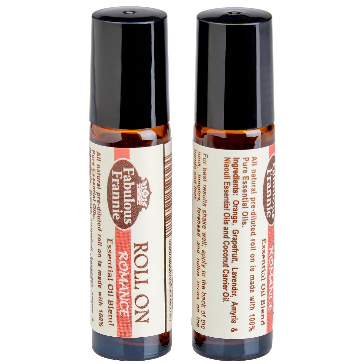 Fabulous Frannie Romance Essential Oil Blend Roll-On 10 ml Made with A Perfect Blend of Amyris, Ylang Ylang and Grapefruit Essen