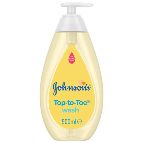 Johnsons Baby gel nettoyant haut aux orteils, 500 ml
