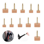 N/A 10Pairs High Heel Tips Replacement Kit Heel Caps Cover Heel Replacement Protectors Heel Tips Replacement Dowels for High Hee