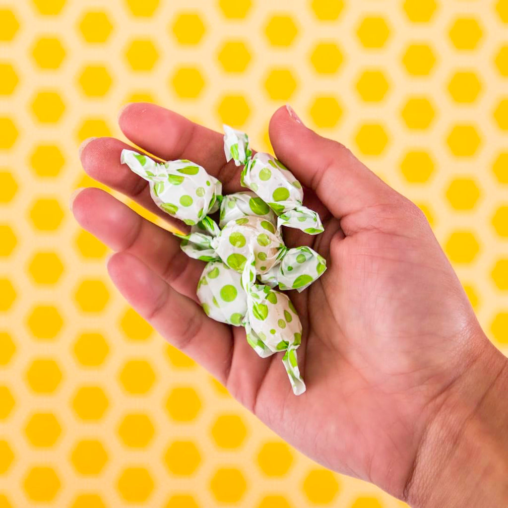 USDA Organic Sweet Ginger Pear Tummydrops, Gluten Free & Vegan. 33 Individually Wrapped Organic Ginger Lozenges in a Resealable