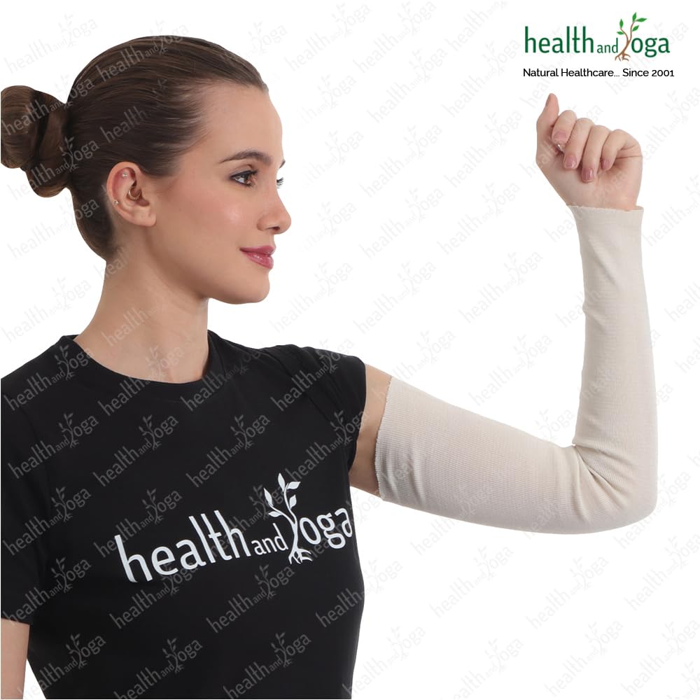 HealthAndYoga LayerGuard Cotton Stockinette Sleeve Roll, Stretchable Raw Cotton - Comfort wear, Sweat Absorbent - Under - Over C