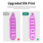 Daviky Monthly Pill Organizer 4 Times a Day, 30 Day Pill Organizer with Daily Pill Box Organizer, One Month Medicine Pill Case,