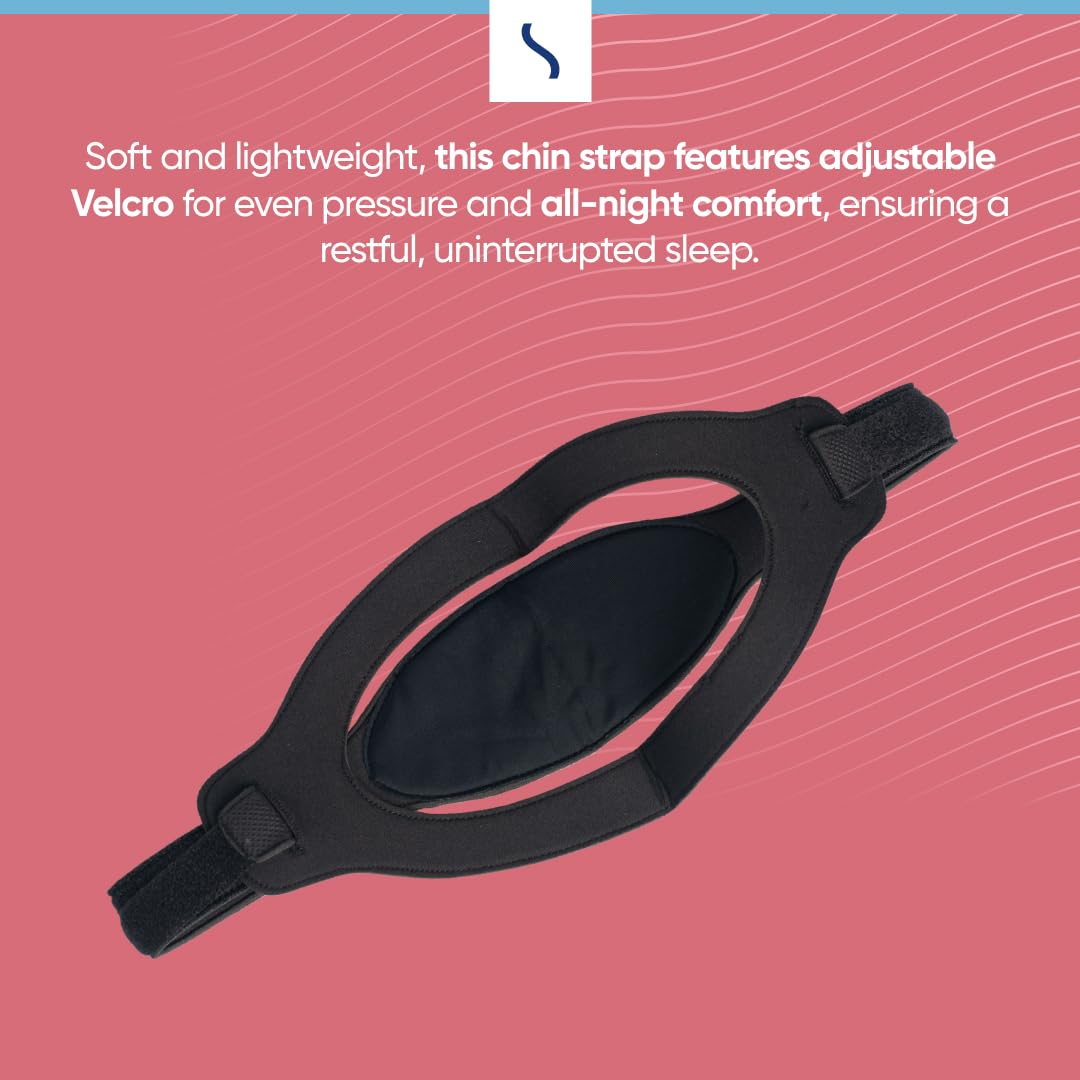 Premium Chin Strap for CPAP Users by Snugell - Adjustable Strap - Prevents Mouth from Opening - Improves CPAP Theraphy - Reduces