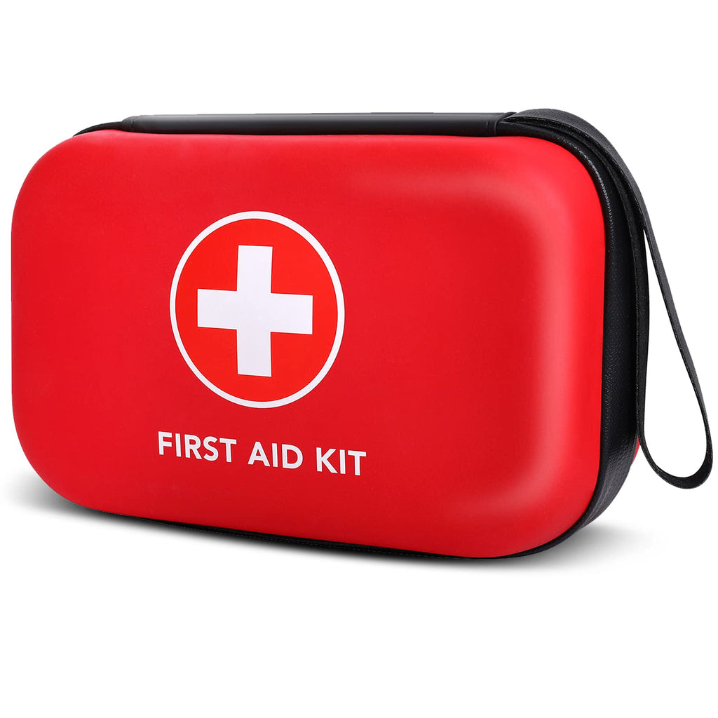 First-Aid-Kit-for-Car-Home-Travel-Camping-Businesses, 263pcs Compact Waterproof Hard Case, Public Emergency Medical Kits - Perfe