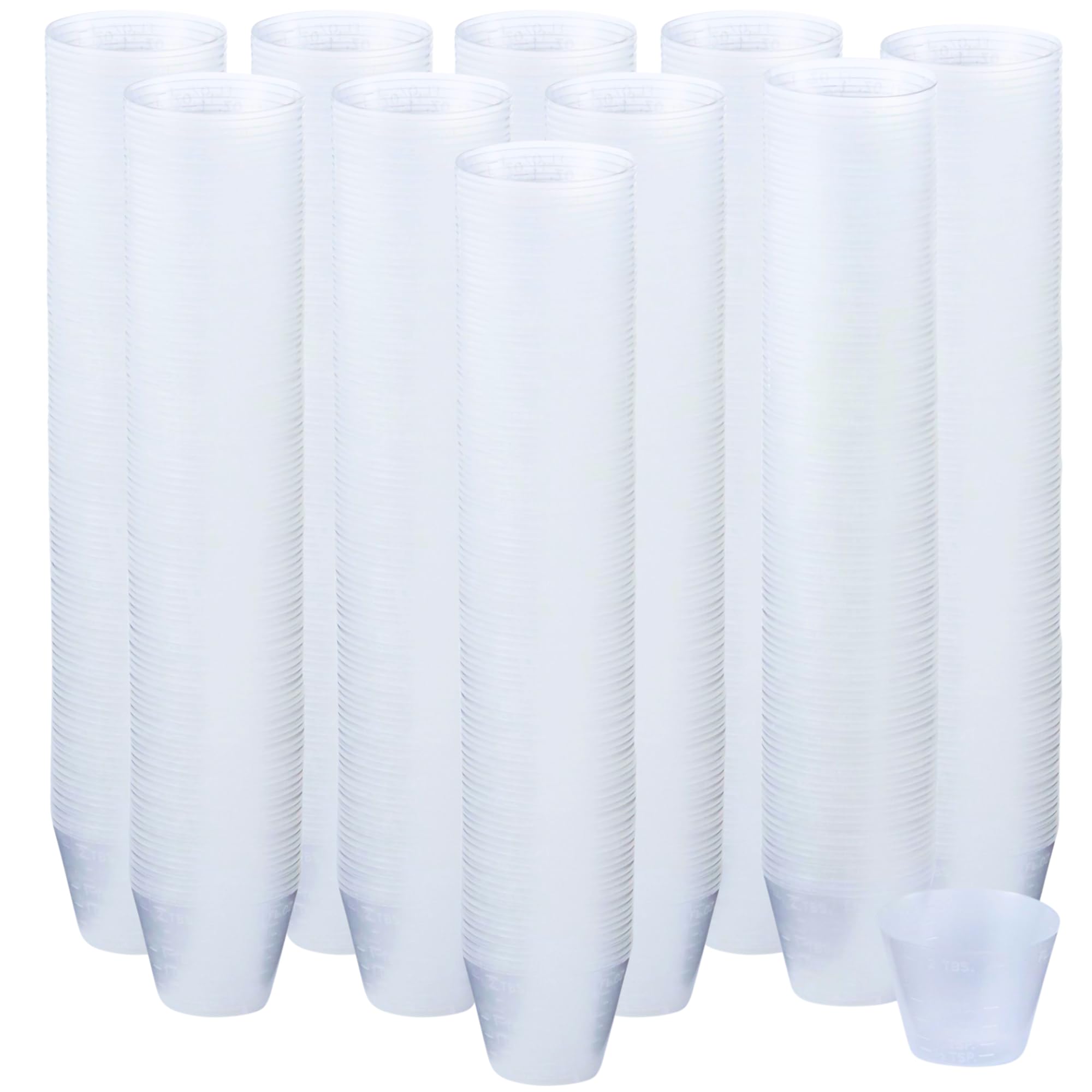 CareStock Disposable Medicine Cups [1000 Count - 1 oz.] - Graduated Plastic Measuring Cups for Liquid & Dry Medication, Pills, R