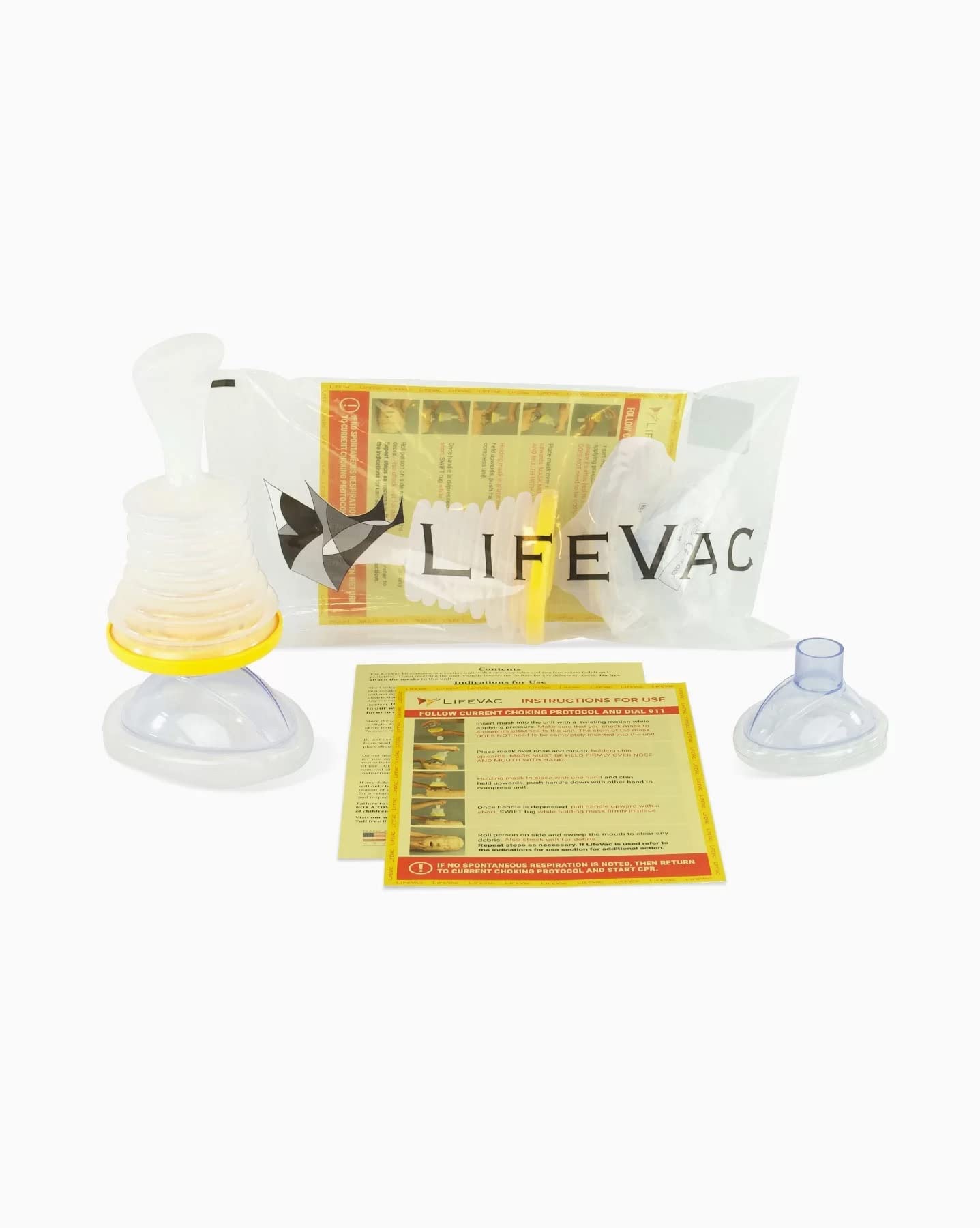 LifeVac EMS Kit - Only for Professionals - Portable Suction Rescue Device First Aid Kit for Kids and Adults, Portable Airway Suc
