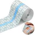 Veemok Transparent Stretch Adhesive Bandage Roll  Waterproof PU Film Dressing Tape for Shower, Tattoos, Wound Healing & Afterca