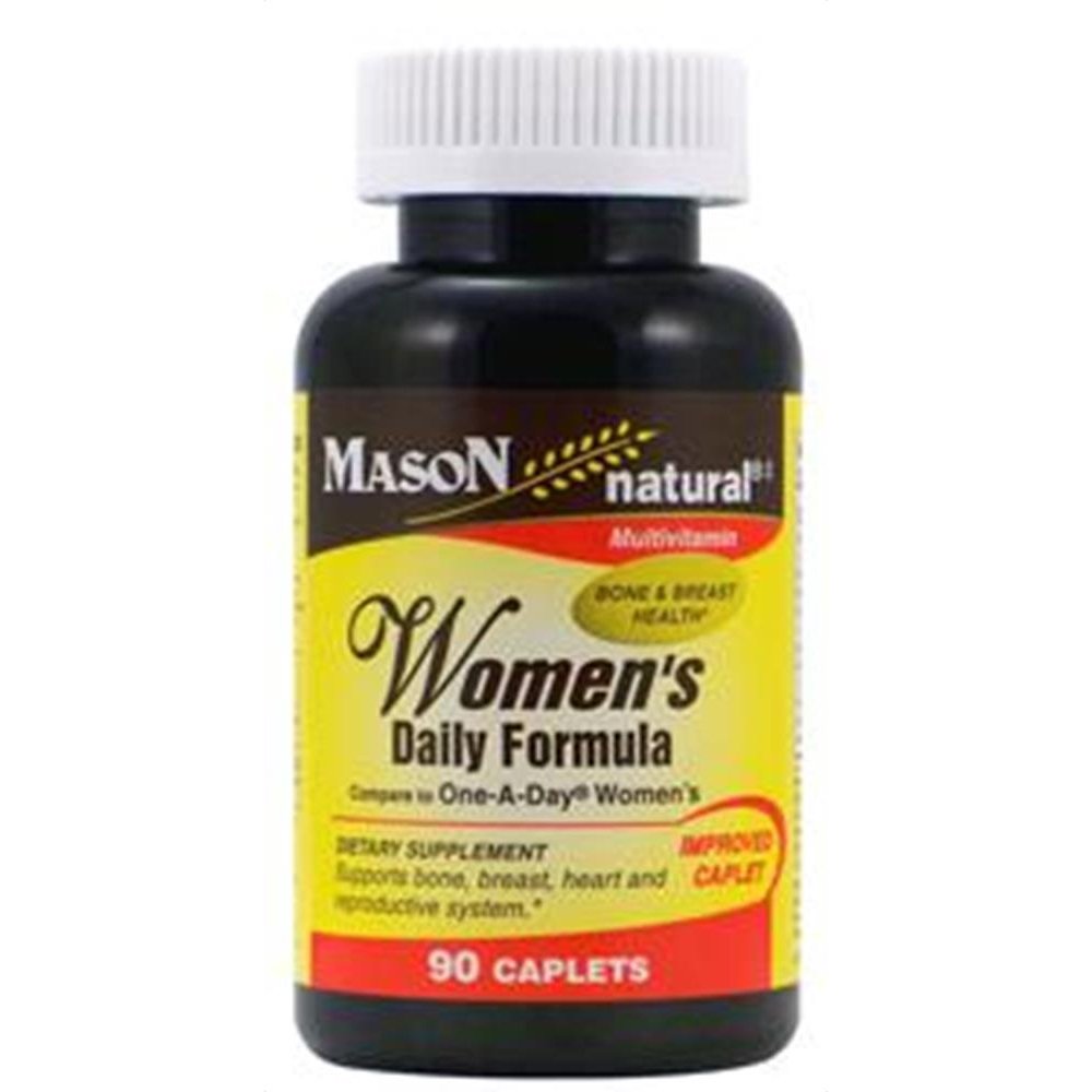 MASON NATURAL Womens Daily Multi Formula with 21 Essential Vitamins and Nutrients, Supports General Wellness and Overall Health