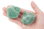 NUKAYAI 2Pcs Green Aventurine 1.8-2.2 Large Raw Crystals Stones Rough Rocks Healing Crystal for Wrapping Wire Wicca Reiki Cabbin