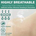 Everlit Care Transparent Film Dressing, Large Waterproof Adhesive Patch | Window Frame Wound Cover for Post Surgical Shower, IV
