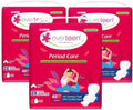Everteen Xxl Soft Sanitary Pads For Women, Rash Free, Anti Tan, Skin Friendly, Double Wing Shape, Advanced Leak Protection, Xx L