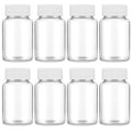 YUXIANLB 8 Pcs Empty Pill Bottles, 80ml Pill Bottles Empty with Caps Plastic Pill Bottles Clear Medicine Small Travel Pill Bottl