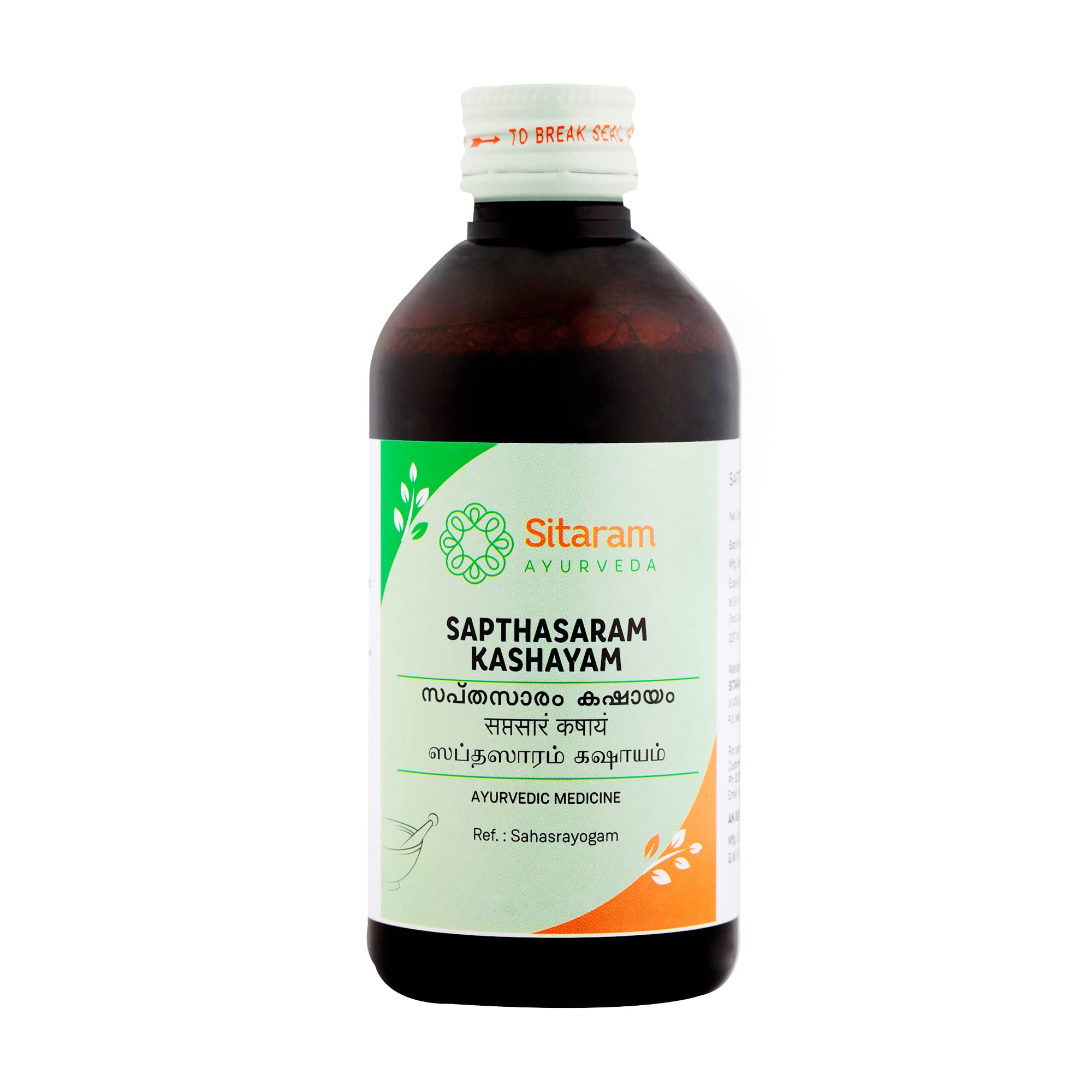 Sitaram Ayurveda Sapthasaram Kashayam (Kwath) | Supports Digestive Comfort & Bowel Regularity | With Punarnava, Vilwa & Kulatha 