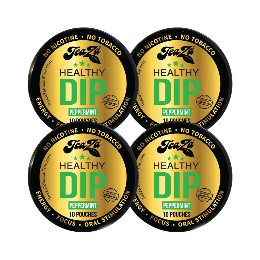 Teaza Peppermint Herbal Energy Pouch, 10 Count, 4 Camo Pucks