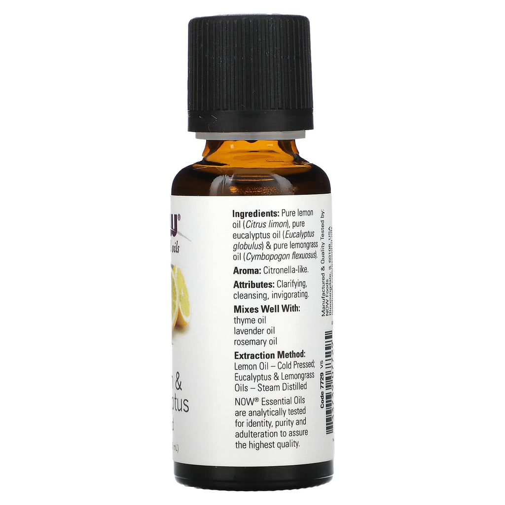 Now Foods Lemon & Eucalyptus Blend Oil - 1 oz. 3 Pack