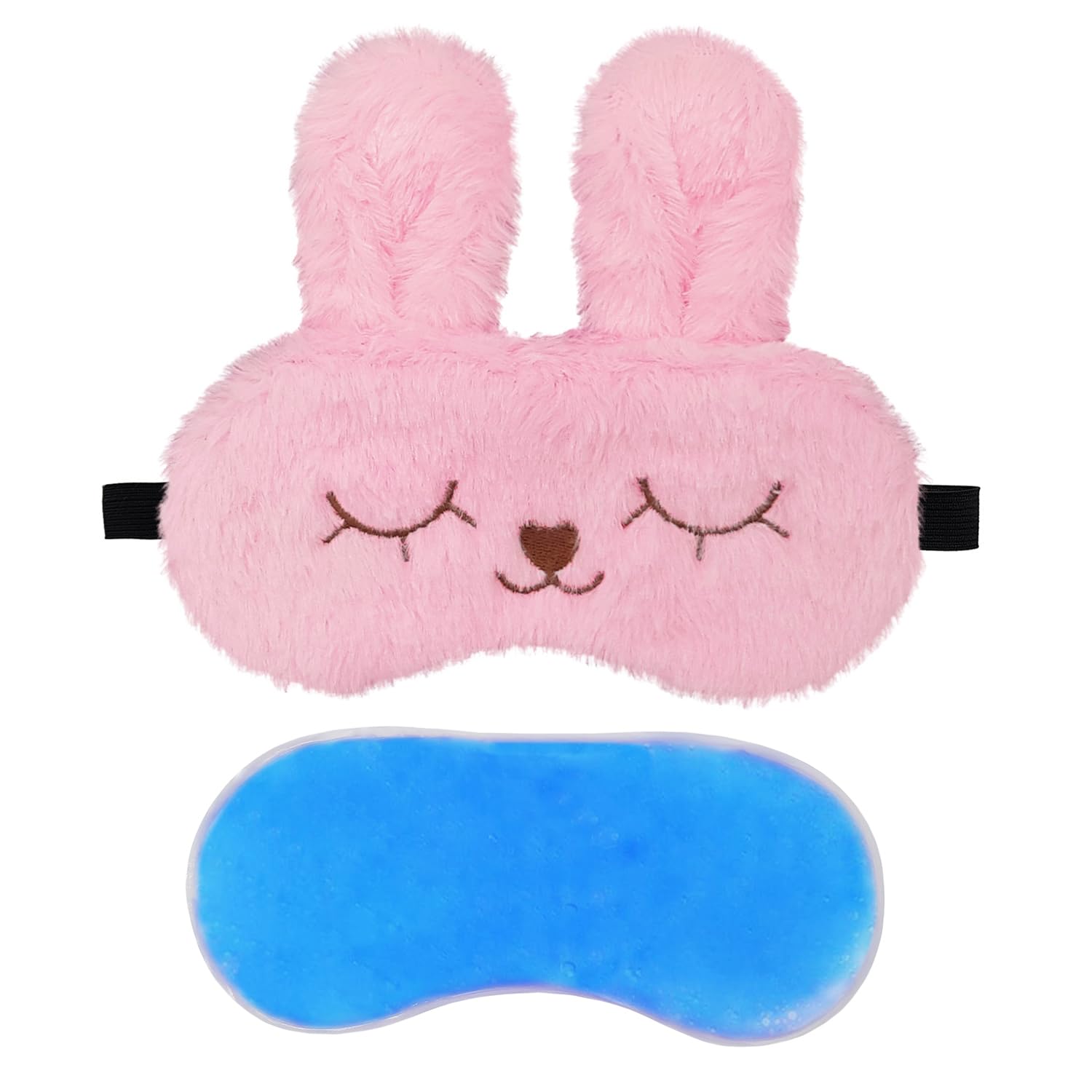 Jenna Sleep Eye Mask With Cooling Gel For Men Women, Night Sleeping Mask & Blindfold, Block Out Light, Soft Comfort Eye Shade Co