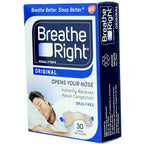 Breathe Right Original Tan Large Drug-Free Nasal Strips for Nasal Congestion Relief, 30 count
