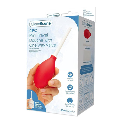 Cleanscene Mini Travel Douche W/ One Way Valve