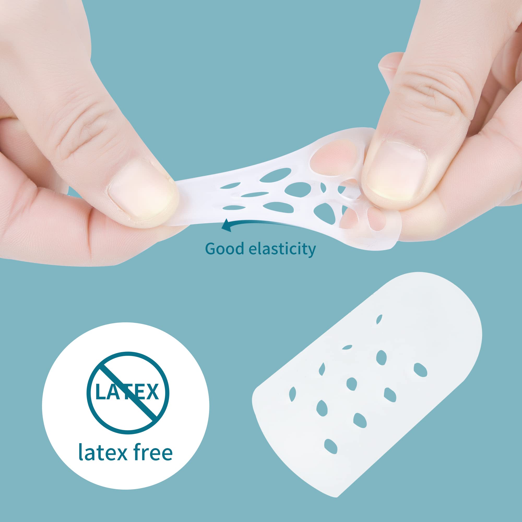 Hoogoo Pinky Toe Protectors With Hole, 10 Pack Toe Caps Covers Protect Toe from Rubbing, Corns, Blisters, Hammer Toes and Other