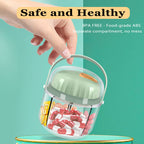 Portable Pill Box, GloDeals Weekly Pill Organizer 7-Day Travel Medicine Organizer NO-BPA Moisture Proof Portable Medicine Contai