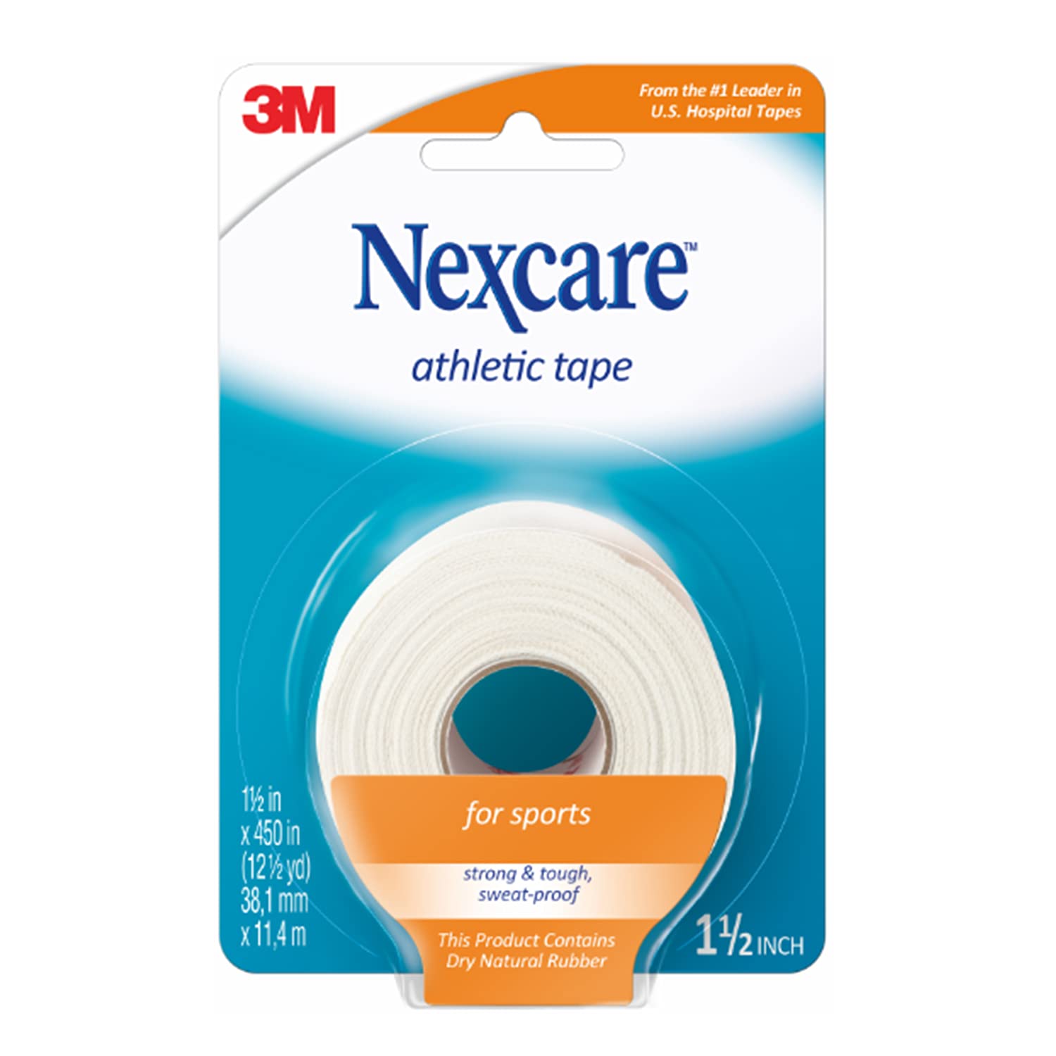 Nexcare Athletic Cloth Tape, Tears Easily, 1 Roll