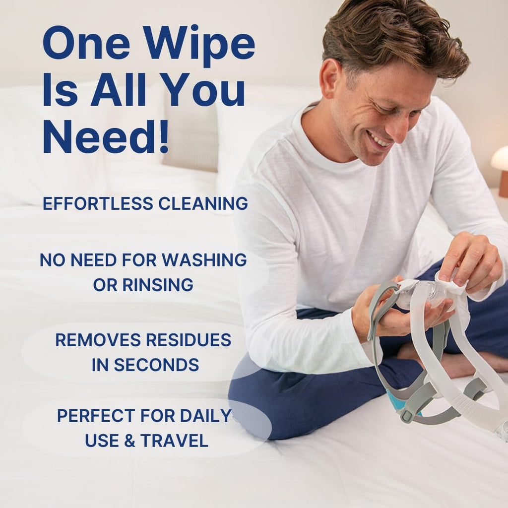 CPAP Mask Wipes - Citrus Scent (1 Canister, 70 Count)