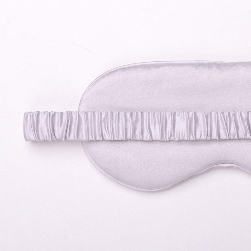 Silk Sleep Mask Light Blocking Luxury 100% Mulberry 19mm Silk Eye Mask Eye Cover Blindfold Ultra Soft Light & Comfy Anti Aging S