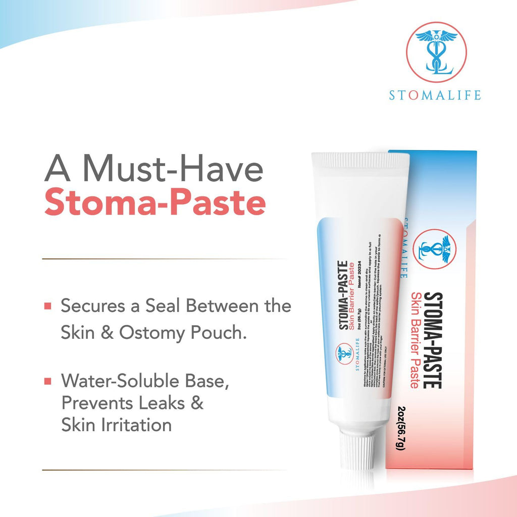 Stomalife Ostomy Paste 2 Oz, Stoma Barrier Paste with Skin Irritation Prevention | Accessories for Ostomy-Colostomy-Ileostomy (2