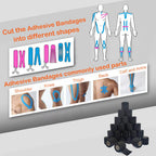Self Adherent Cohesive Wrap Bandages 2 Inches (Black, 24 Count)