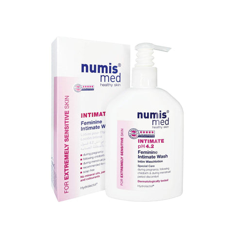 Numis Med Feminine Intimate pH Balanced Daily Wash for Sensitive Skin, Pregnant Women and Cleanliness During Menstrual Period, D