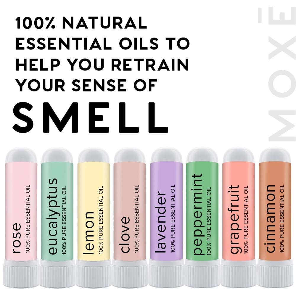 MOXE Smell Training Kit, Made in USA, 8 Essential Oils, Olfactory Regeneration, Helps Restore Sense of Smell, Natural Therapy fo