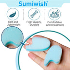 Sumiwish Foam Toe Separators, 10 Pack Breathable Toe Spacers, Reduce Friction and Relieve Corns Pain, Overlapping Toes Corrector