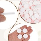 Diffuser Refill Pads, 50 Pcs 1 Inch Round Essential Oil Diffuser Pad Mini Microfibre Air Filter Scent Pads Unscented Pad for Hum